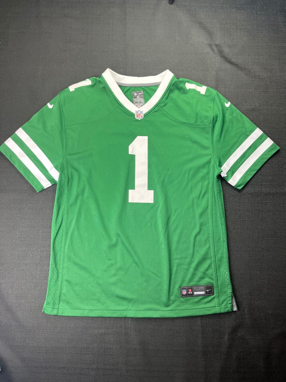 Nike NFL Jersey XL Green Number 1 Football Shirt